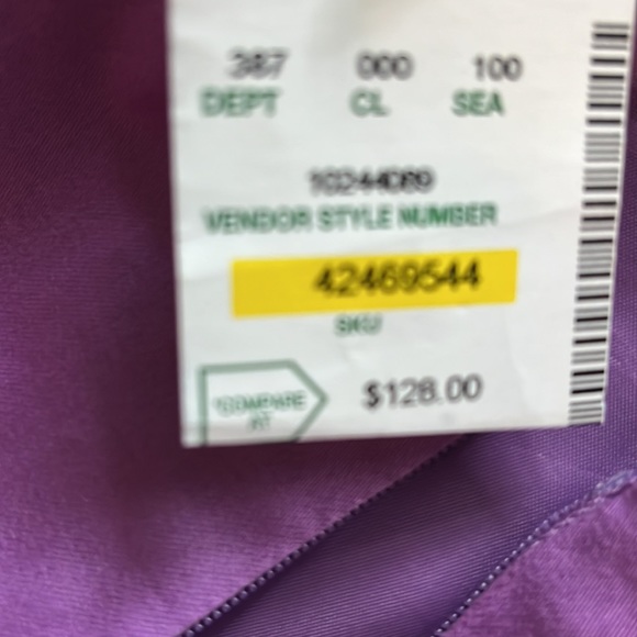 NWT Nine West purple dress. - Picture 3 of 6